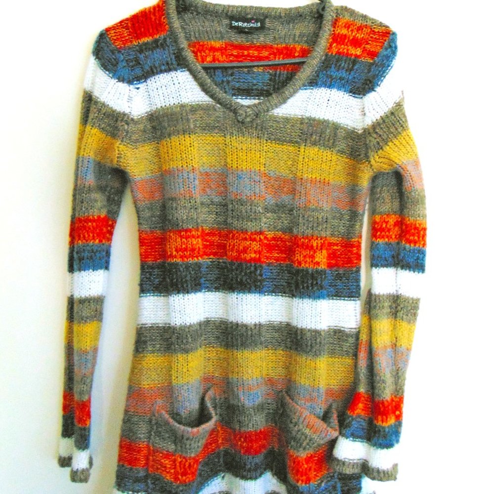 DE ROTCHILD COLORFUL SWEATER SZ L